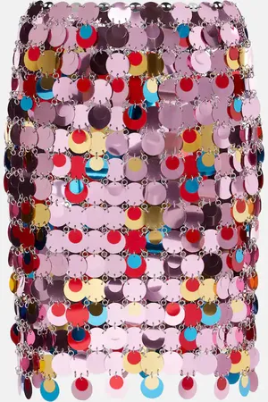 Paco rabanne Minigonna con paillettes