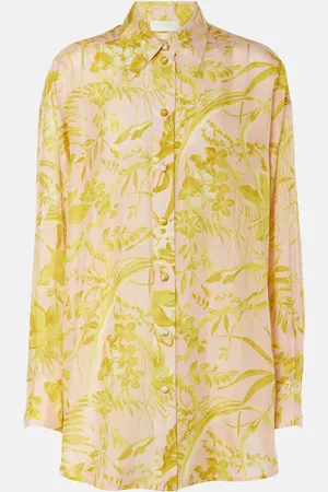 ZIMMERMANN Camicia Pop Relaxed in raso di seta