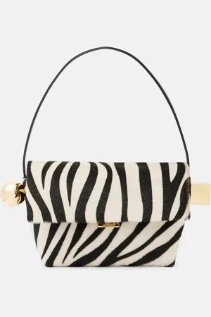 Jacquemus Borsa a spalla Rond Carré in cavallino