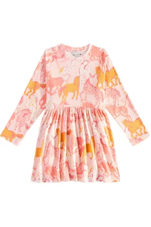 Stella McCartney Abito Prairie Horses in misto cotone
