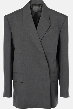MUGLER Blazer oversize in lana vergine