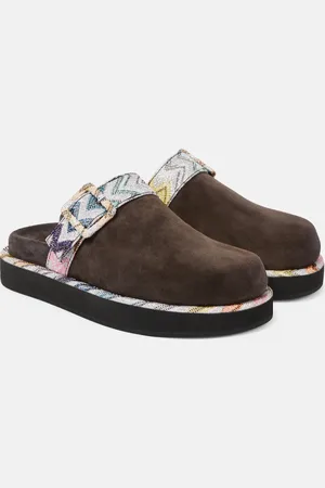 Missoni Mules in suede a zig zag