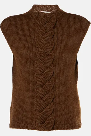 LEMAIRE Gilet in misto lana intrecciata