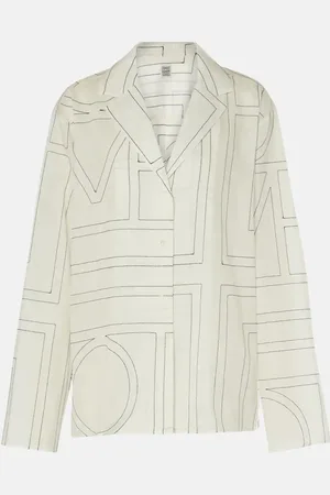 Totême Camicia in misto cotone con monogramma