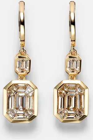 Shay Orecchini Illusion in 18kt con diamanti