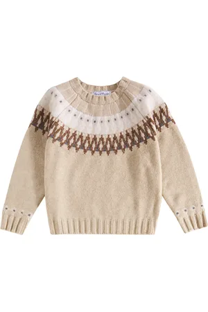 Tartine Et Chocolat Pullover in jacquard di lana