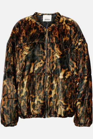 Isabel Marant Bomber Delima con stampa leopardata