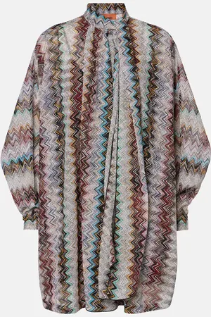 Missoni Abito corto in lamé a zig-zag