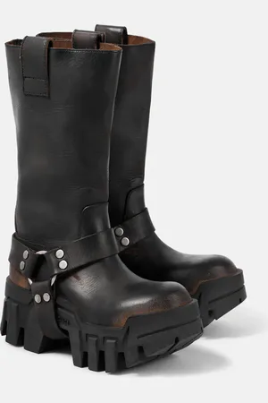 Balenciaga Stivali biker Bulldozer Harness in pelle