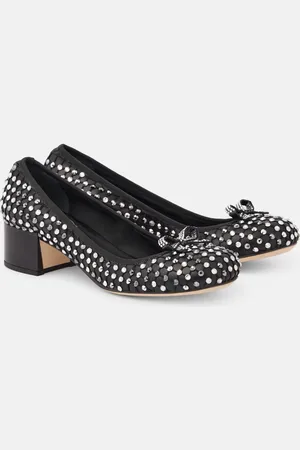RENE CAOVILLA Pumps in pelle con cristalli