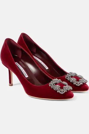 Manolo Blahnik Pumps Hangisi 70 in velluto