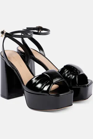 Gianvito Rossi Sandali Paradì in vernice con plateau