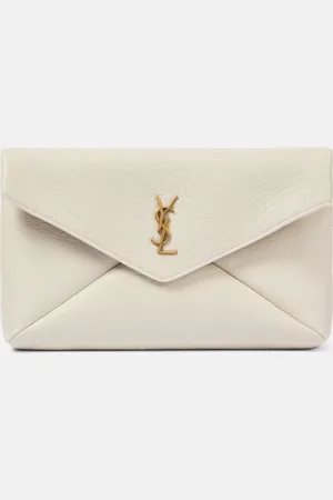 Saint Laurent Clutch Cassandre Large in pelle