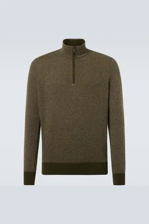 Loro Piana Pullover Roadster in cashmere con zip