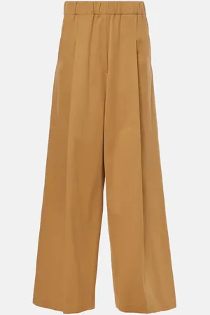 DRIES VAN NOTEN Pantaloni a gamba larga in cotone