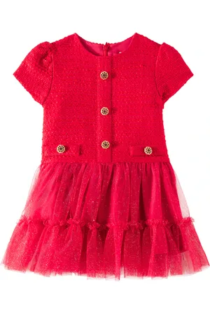 PATACHOU Baby - Abito in tulle e tweed