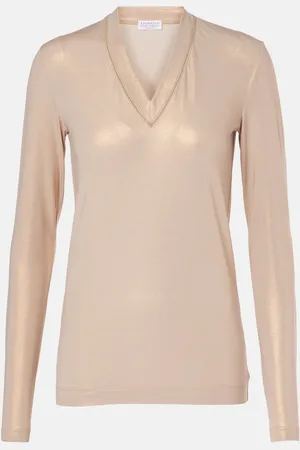 Brunello Cucinelli Top in misto cotone