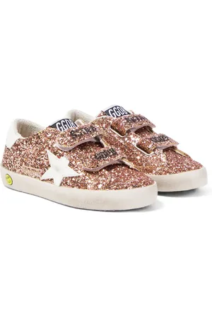 Golden Goose Sneakers Old School in pelle con glitter