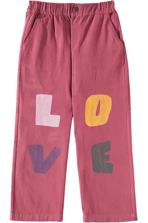 Jelly Mallow Pantaloni Love in cotone con stampa