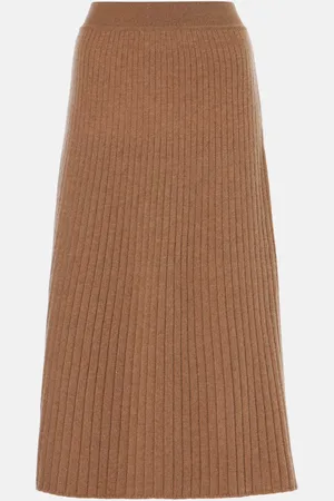 Loro Piana Gonna midi Cervatto in cashmere