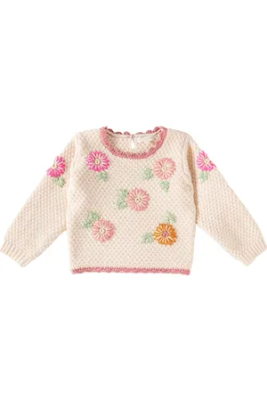 Louise Misha Pullover Acia con ricamo