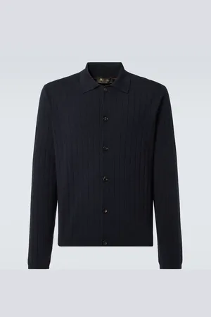 Loro Piana Cardigan in lana a coste