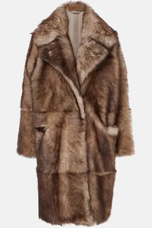 Nour Hammour Cappotto Evita in shearling