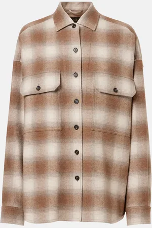 Loro Piana Camicia Jenna in flanella a quadri