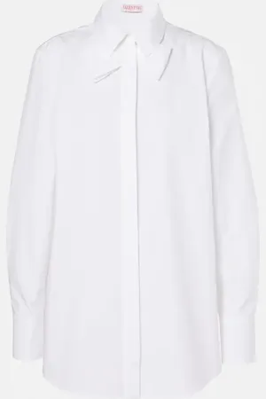 VALENTINO Camicia in popeline di cotone