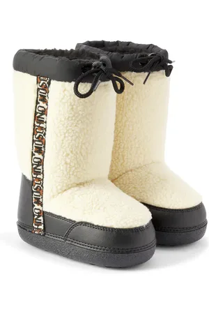 Moschino Stivali doposcì con pelliccia sintetica
