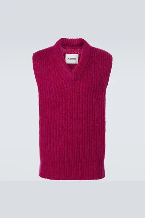 Jil Sander Gilet in mohair e lana