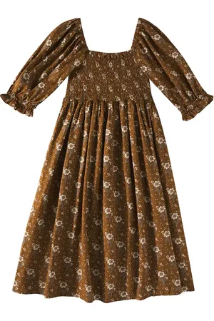 Rylee + Cru Abito Adelaide in lino e cotone