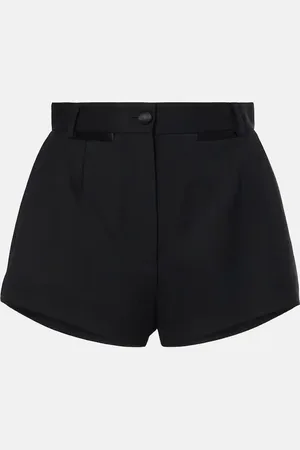 Dolce & Gabbana Shorts in lana e seta a vita alta