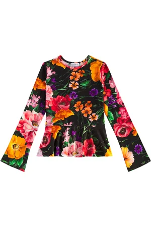 Dolce & Gabbana Top in jersey con stampa floreale