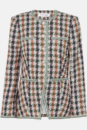 VERONICA BEARD Giacca Alessia in misto cotone pied-de-poule