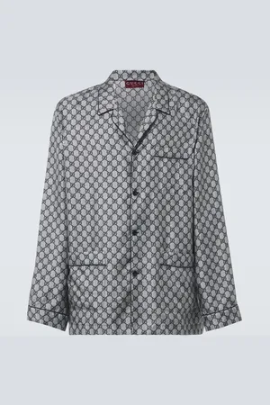 Gucci Camicia in seta GG