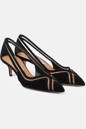 Aquazzura Pumps Vila 50 in suede con mesh