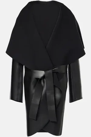 Norma Kamali Cappotto reversibile in similpelle