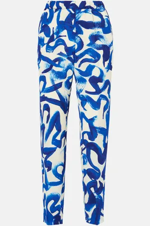 DRIES VAN NOTEN Pantaloni slim con stampa