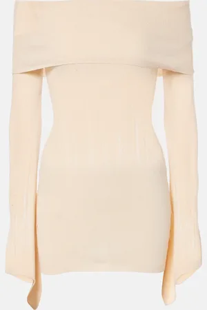 AYA MUSE Abito corto in maglia di misto seta