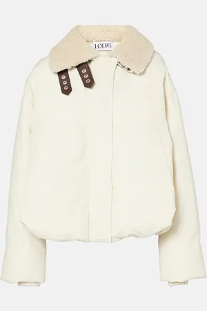 Loewe Giacca imbottita in misto cotone con shearling