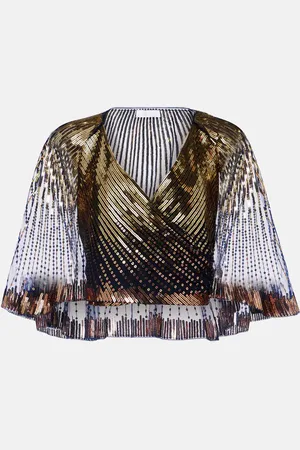 Paco rabanne Top cropped con paillettes