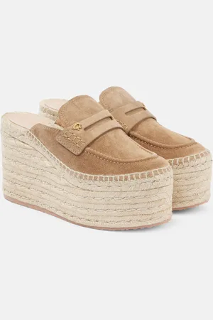 Gianvito Rossi Espadrillas in suede con zeppa