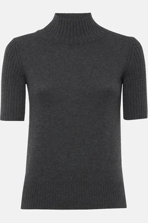 Khaite Top Cecil in cashmere a collo alto