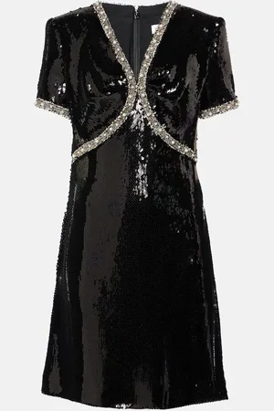 Nina Ricci Abito corto con paillettes e cristalli