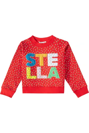 Stella McCartney Felpa in jersey di cotone con stampa