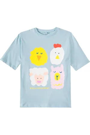Stella McCartney T-shirt in jersey di cotone con stampa