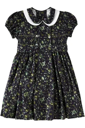 La Coqueta Abito Arcadia in cotone a punto smock
