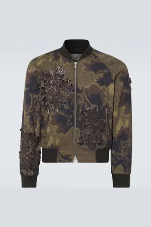 DRIES VAN NOTEN Bomber con paillettes