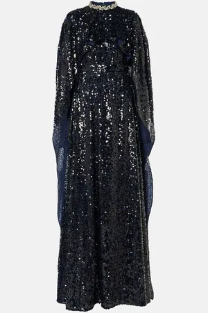 Erdem Abito lungo con paillettes